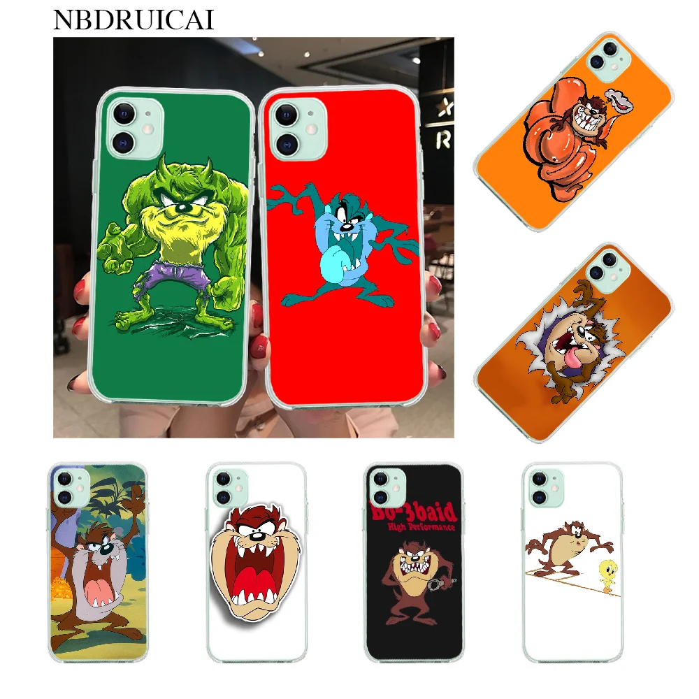 

NBDRUICAI Looney Tunes Tasmanian Devil Taz Hard Phone Case Cover Hull for iPhone 11 pro XS MAX 8 7 6 6S Plus X 5S SE XR cover