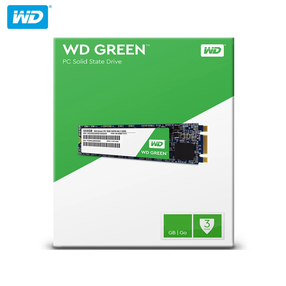 Жесткий диск Western Digital WD Green SSD 120 ГБ 240 480 Внутренний твердотельный жесткий диск SSD M.2 2280 545 МБ/с. для ноутбука/ПК