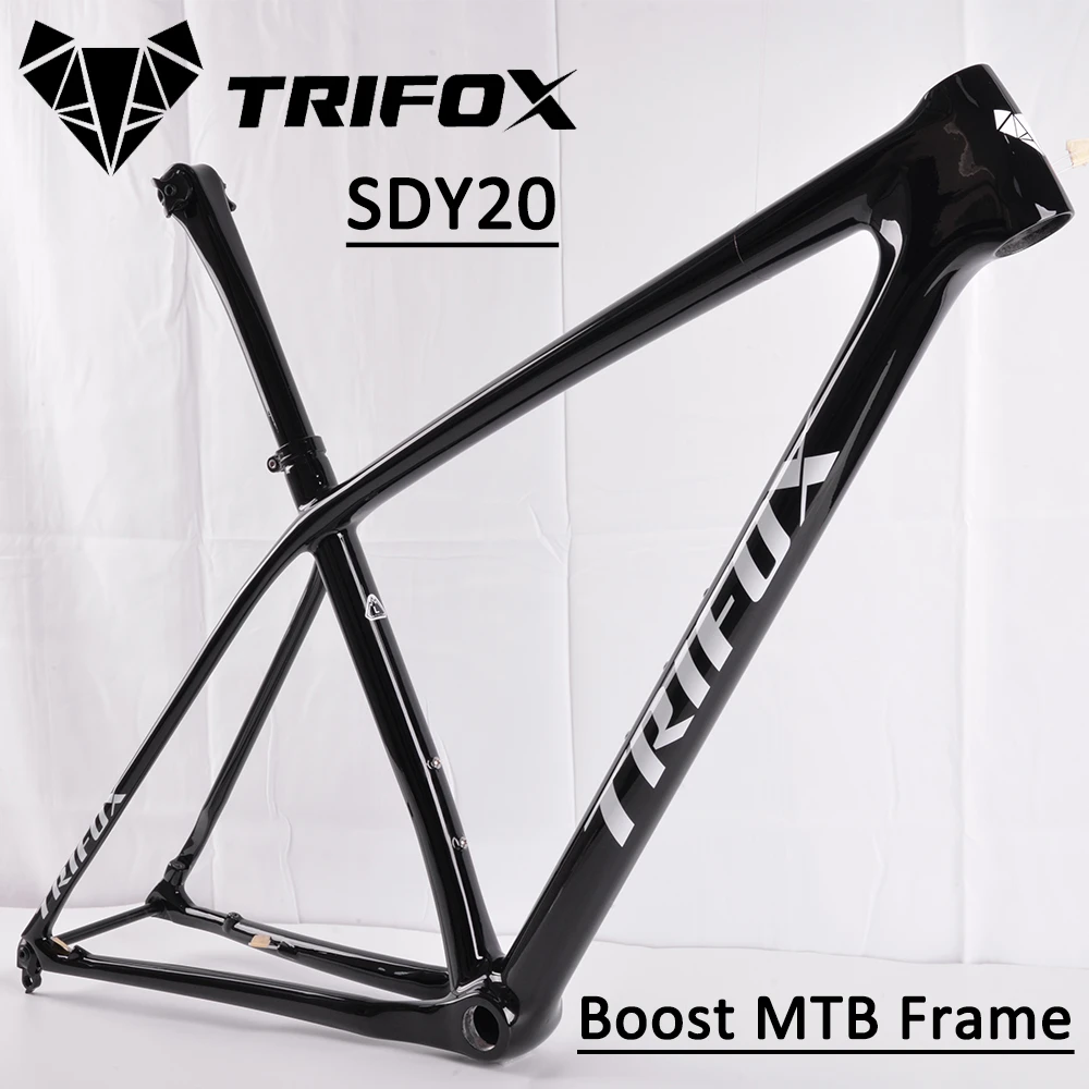 Trifox Sdy Full Carbon Fiber Mtb Mountain Bike Bicycle Frame 29er Bsa Threaded Thru Axle 148 12mm Boost Size Frameset Bicycle Frame Aliexpress