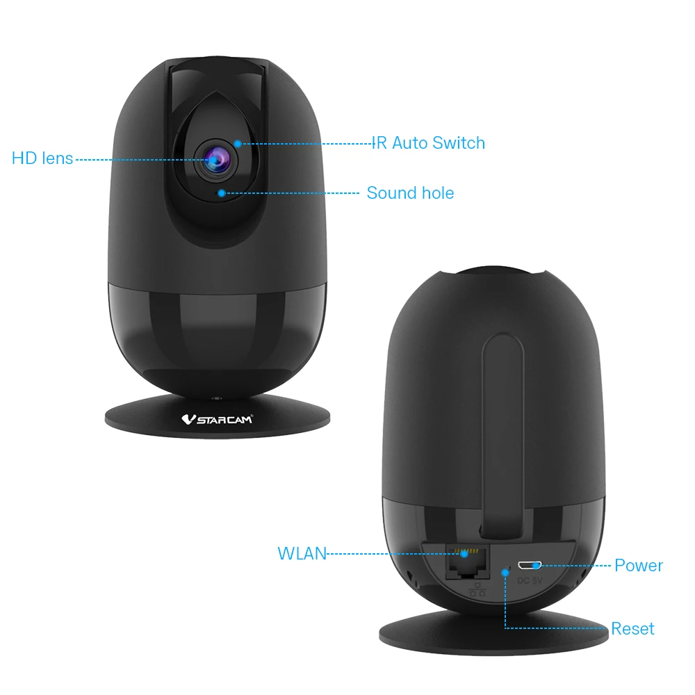 IP Camera HD Wifi CCTV Security Camera Night Vision Two Way Audio Cloud Storage for Baby Monitor Wireless Security Surveillance
