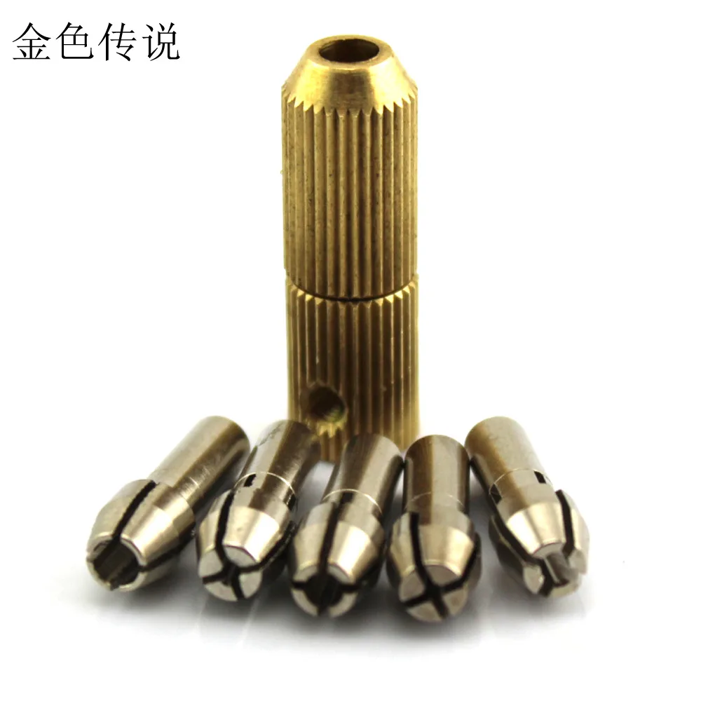 

Axis Core Drilling Self-Made Electric Drill (with 5 PCs Copper Core) DIY Chuck Suite Non-Cutting Tools Crafts Material Tool