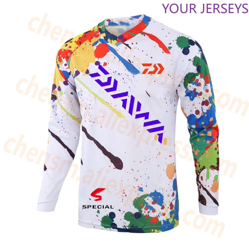 

2020 DAIWA New Style Fishing Clothing Cool Max Sunscreen Anti-uv Breathable Coat Long Sleeve Summer Fishing Size XS-5XL Shirt