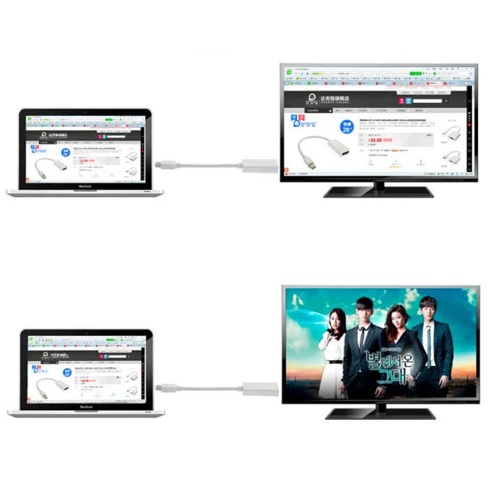 Мини дисплей порт к HDMI кабель адаптера для Apple MacBook, MacBook Pro, MacBook Air PUO88