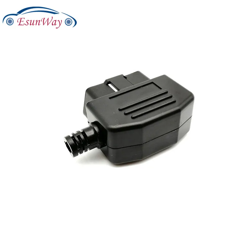 100 шт./лот! J1962F OBD2 16-контактный разъем OBD II Авто Диагностический кабель адаптер DIY оболочка