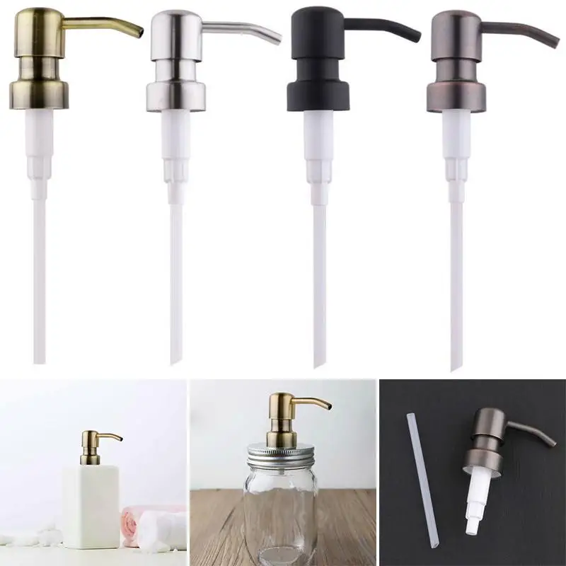 Metal DIY Bird Head Bathroom Soap Pump Liquid Lotion Shampoo Dispenser Replacement Press Head Jar Tube