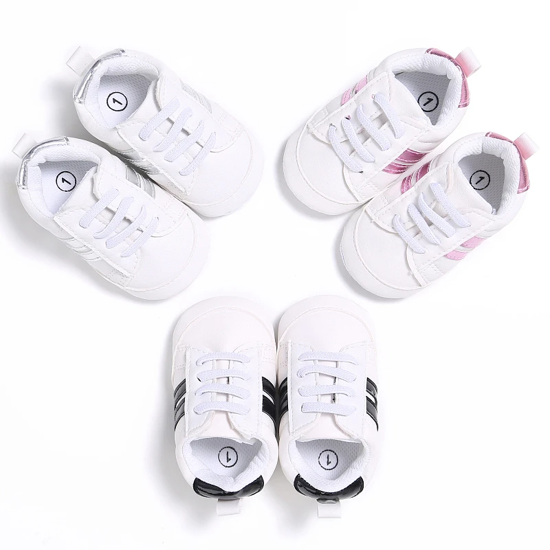 New Soft Striped Boys Tennis shoes baby Girl Shoes Sport Running Shoes
