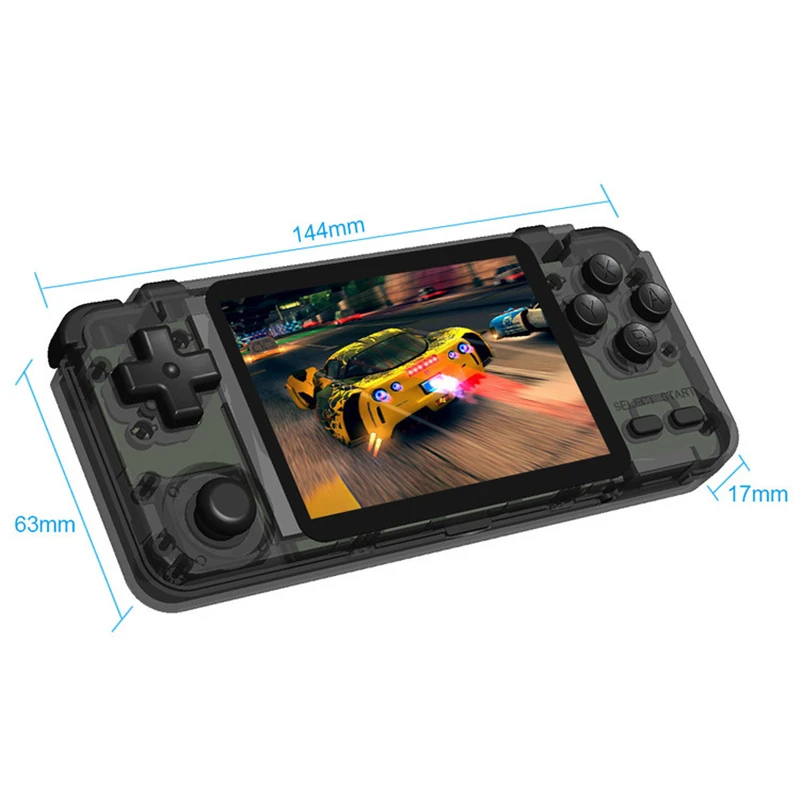 RK2020 Retro Handheld Game Console 3.5inch IPS Screen Portable 64Bit PS1 N64 Games 32G/64G Card Video Game Player