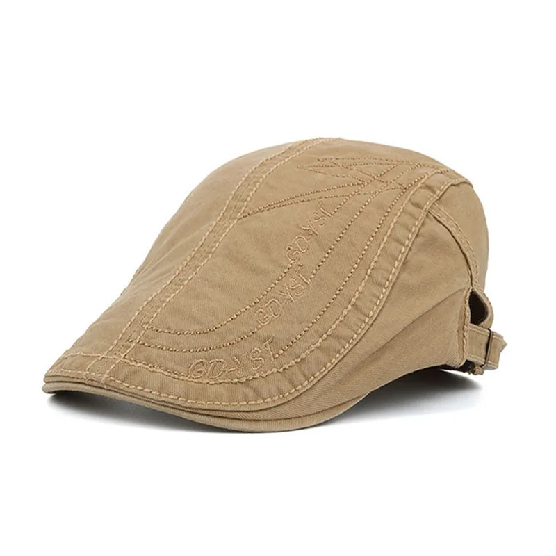 SILOQIN весна-осень высококачественные хлопковые мужские береты Snapback Регулируемый размер для отдыха художника Ретро солнцезащитный береты