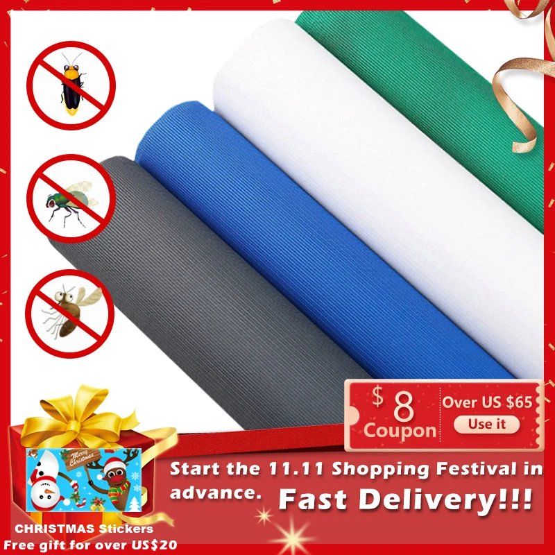 Summer Fly Mosquito Screen Ventilate 1M 2M 3M 4M Net Washable Mesh For Door Window Protect