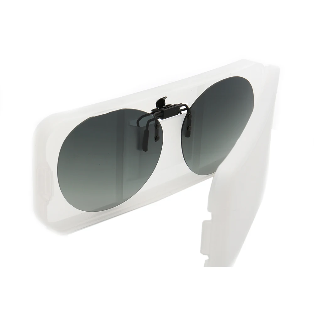 

Clip On Polarized Round Sunglass Lenses Clip Flip Up Lenses Men Women Fashion UV Protection classic portable carry case sunglass