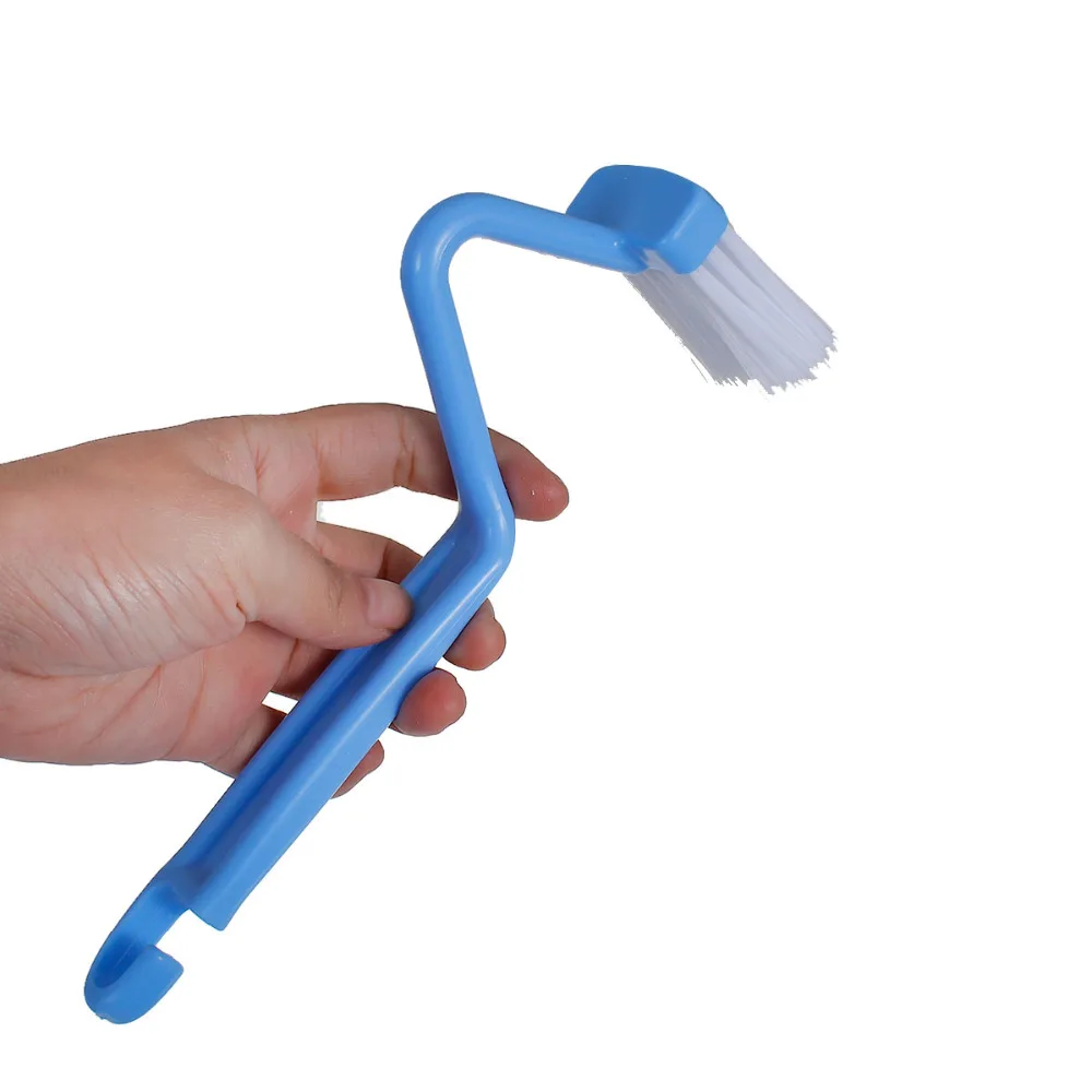 1PC S-shaped Toliet Brushes Closestool Cleaning Brush Cleaner Kitchen Side Corners Curved Clean Window Household Brush At Random