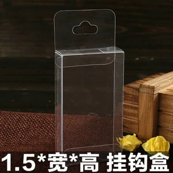 

1.5x4x7cm/1.5x5x23cm/1.5x10x15cm/1.5x10x21cm for size 10pcs new diy clear hook type pvc box wedding party and coffee store use
