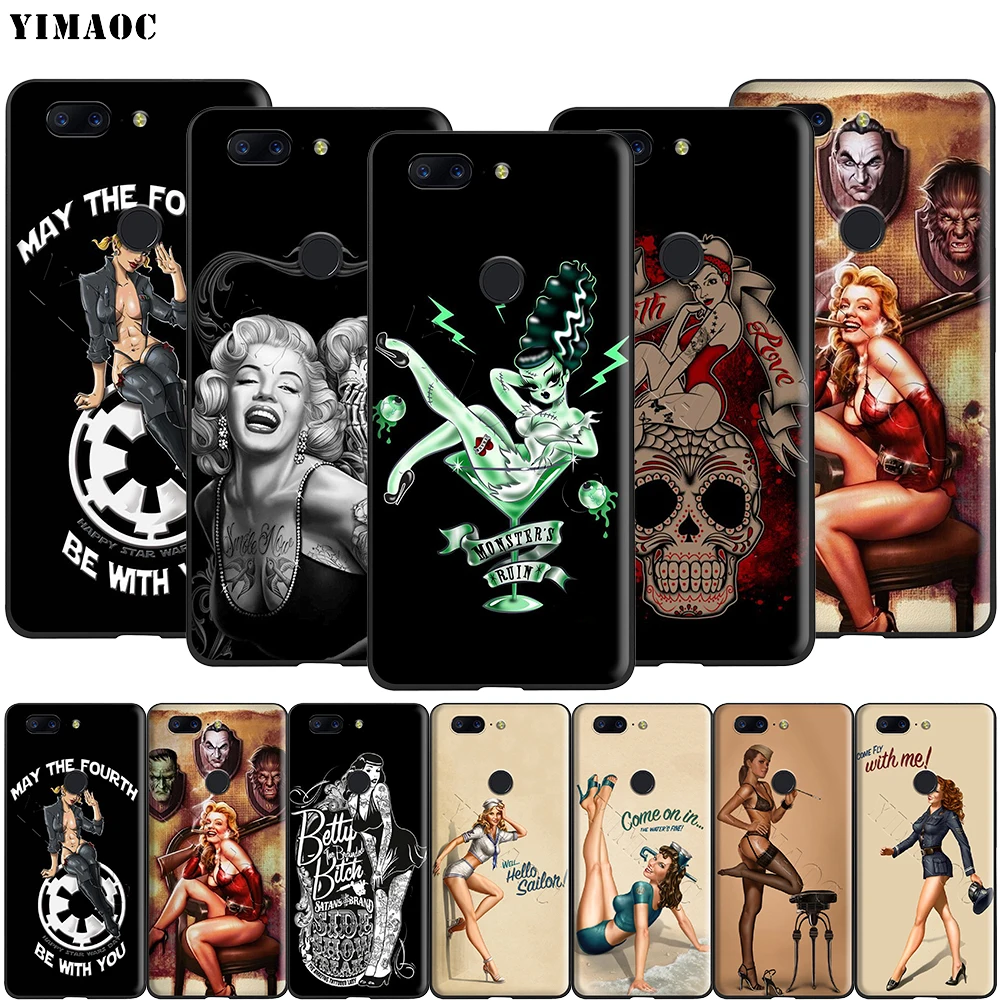 Yimaoc Pin Up Girl силиконовый чехол для Oneplus 7 7T Pro 6t 6 5t 5|Бамперы| |