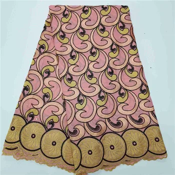 

5 Yards African Swiss Voile Lace Fabric Embroidery Lace High Quality African Dry Cotton Lace Fabric For Wedding HL1001105