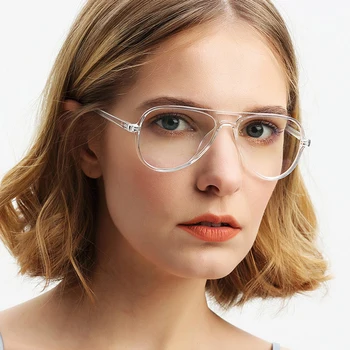 

iboode Glasses Frames Women Men Vintage Eyeglasses Frame Female Irregular Optical Spectacles Goggle Clear Lens Unisex Eyewear