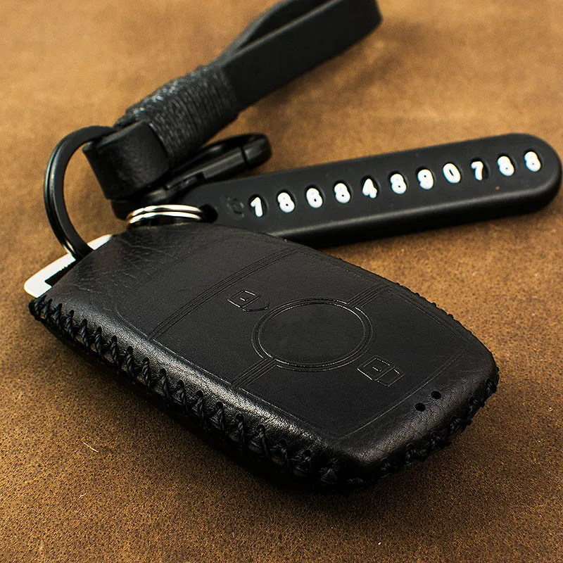 1 шт. чехол для автомобильного ключа из натуральной кожи Mercedes Benz 2018 A C S GLS Class W213