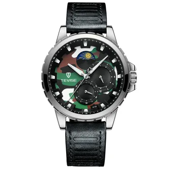 

Men's Mechanical Watch Small Three Hands Moon Phase Fashion Business Men's Watches