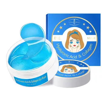 

60Pcs Hyaluronic Acid Eye Mask Anti-Aging Reducing Dark Circle Anti Wrinkle Collagen Moisturizing Eyelid Pad Patch