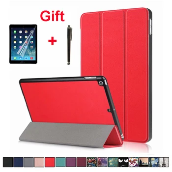 

For iPad Mini 2 / Mini 3 / Mini 1 Case 7.9 Inch PU Leather Smart Case Trifold Stand Cover for iPad Mini Funda Screen film + Pen