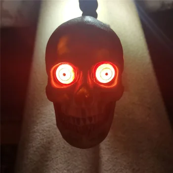 

Halloween Decorations Skull Head Wall Light Battery Switch LED Night Light Vintage Lighting Bar Ornament