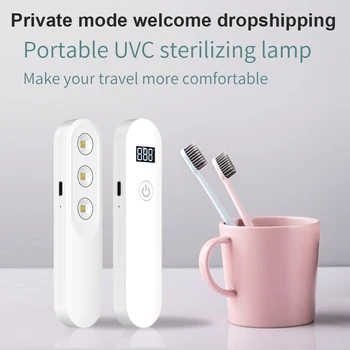 

Buit-in battery Household UVC Disinfection LED Sterilizer Wand UV Germicidal Lamp Germs Disinfection Light Ultraviolet