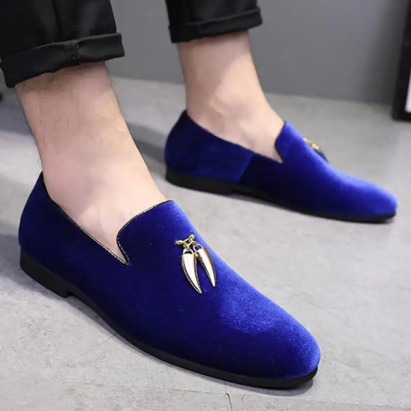 

37~48 Large Size Men Metallic Tassel Suede Loafer Pointed Toe Slip On Dress Weddings Shoes Men Fringed Loafers Formal Red Bottom