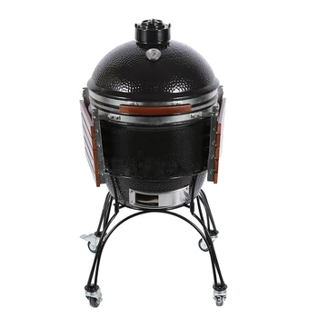 

Small household barbecue grill portable charcoal barbecue mini 22 inch ceramic field barbecue outdoor folding carbon stove