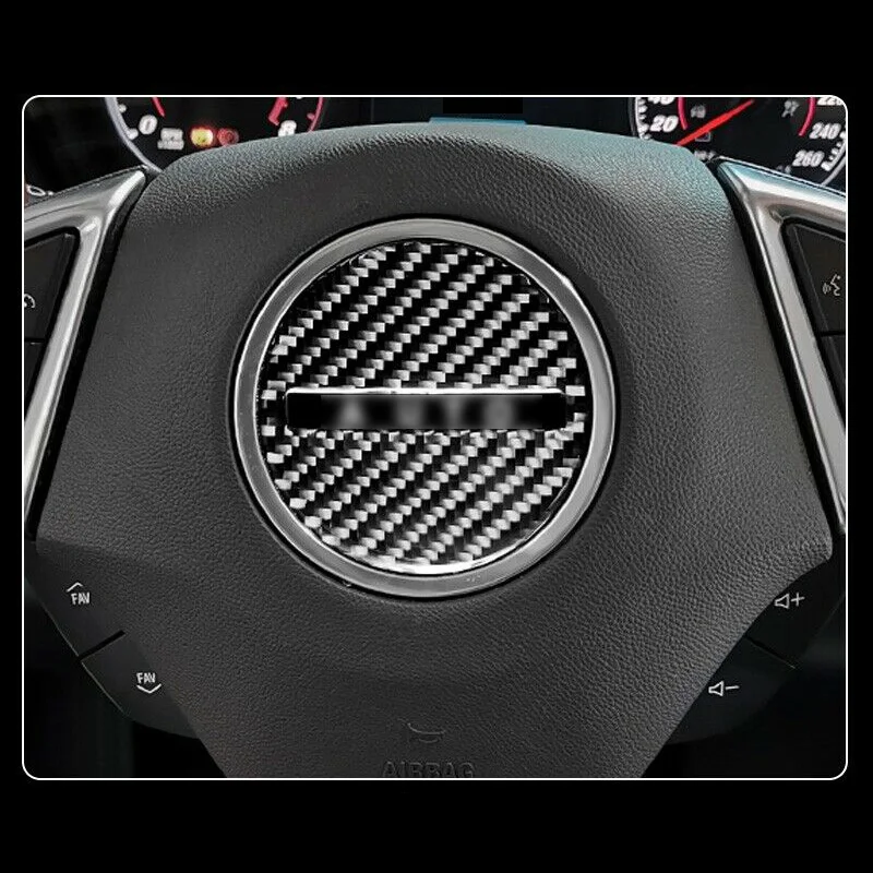 

Auto Steering Wheel Cover Part Decoration Interiors For Chevrolet Camaro 17-19