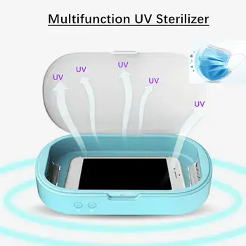 

Multifunction 5V UV Sterilizer Box 99.99% UV Germicidal lamp Toothbrush Cell Phones Mask Cosmetic Tool Disinfection Machine