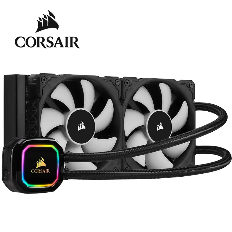 Corsair iCUE H115i RGB Pro XT 280 мм радиатор двойной 140 PWM вентиляторы управление программным