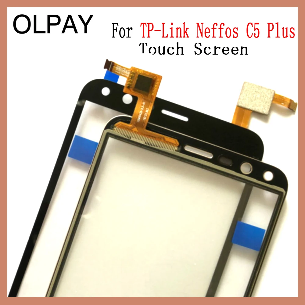 OLPAY 5,3" сенсорный экран для TP-Link Neffos C5 Plus сенсорный экран дигитайзер Панель переднее стекло объектив сенсор инструменты клей+ салфетки