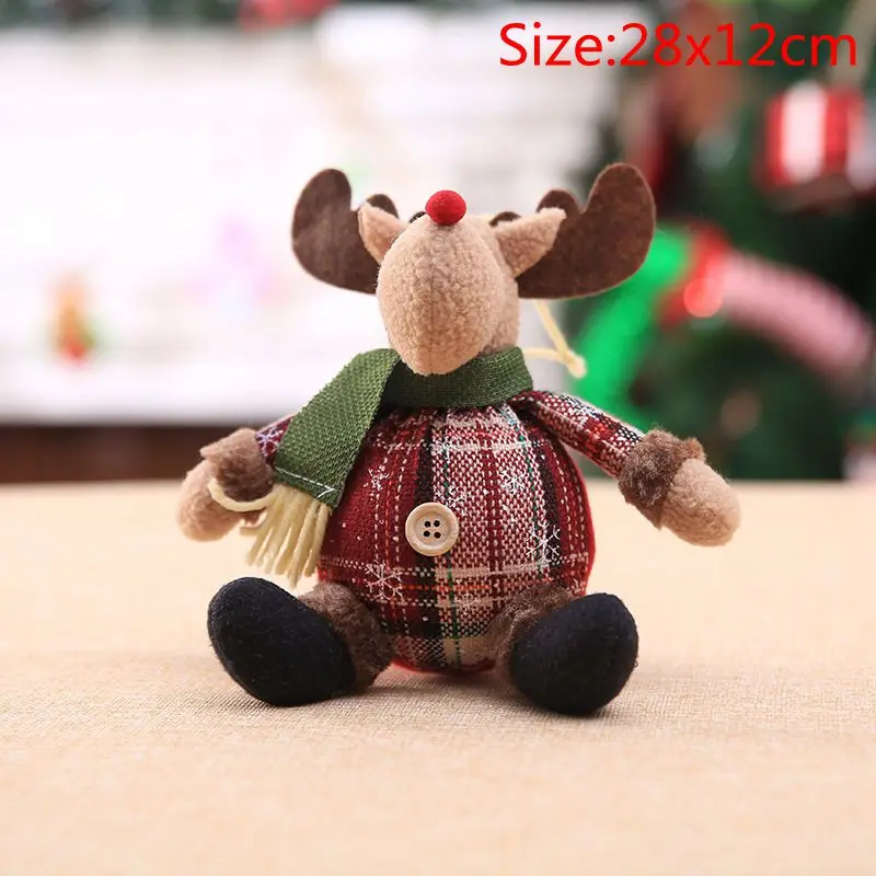 28x12cm C Hoomall Санта-Клаус, лось, снеговик, игрушки, украшения для кукол, подвески на дверь, дерево, детский подарок, новогоднее, Рождественское украшение для дома - Цвет: 28x12cm C