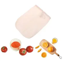 Многоразовый хлопковый мешочек орехового молока, шнурок, мелкая сетка, сетчатый фильтр, мешок для пищевых продуктов, фильтр для соевого чая, холодного приготовления кофе, фруктового сока, супа