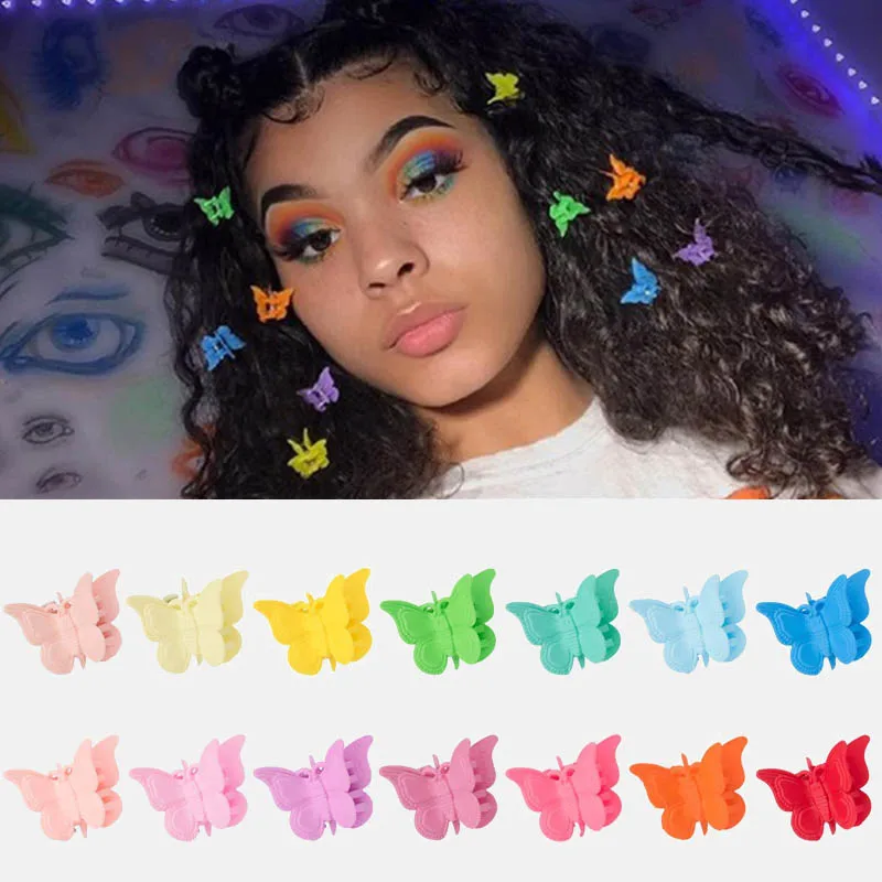 

1/20/50/100PC Mixed Color hairpin Butterfly Hair Clips Grip Claw Barrettes Mini Clamps Jaw Hairpin Hair Styling Accessories
