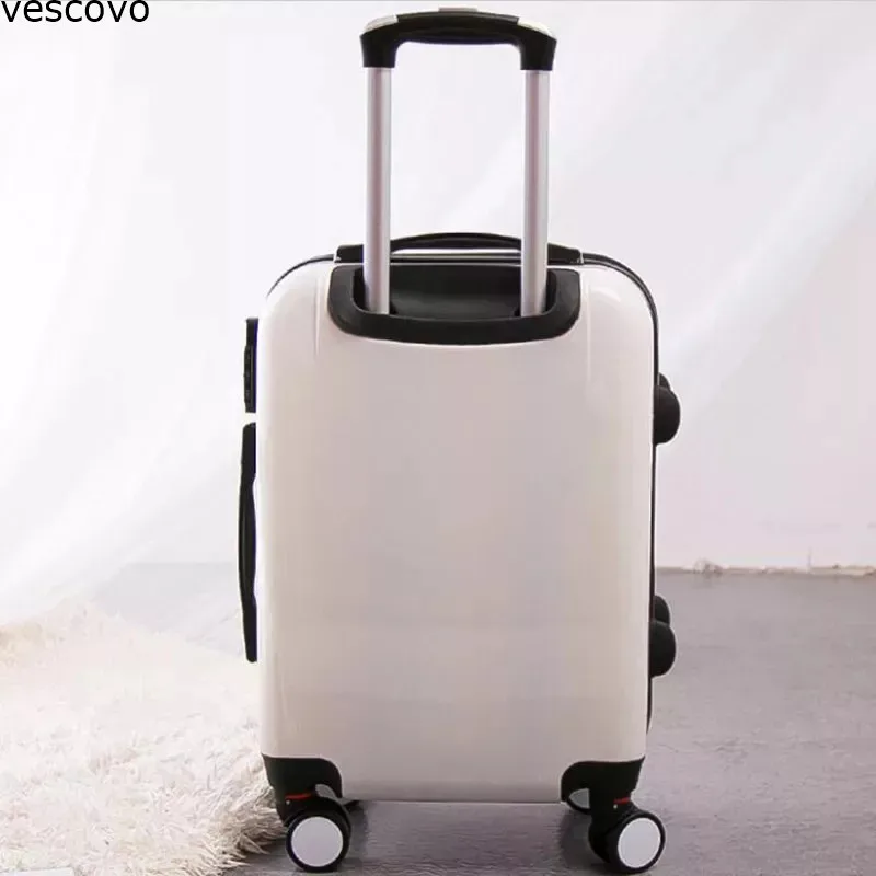 Vescovo 2" 24 дюймов бабочка комплект багажных сумок на колесиках для женщин Дорожный чемодан Спиннер Высокая емкость тележка для каюты сумка на колесах