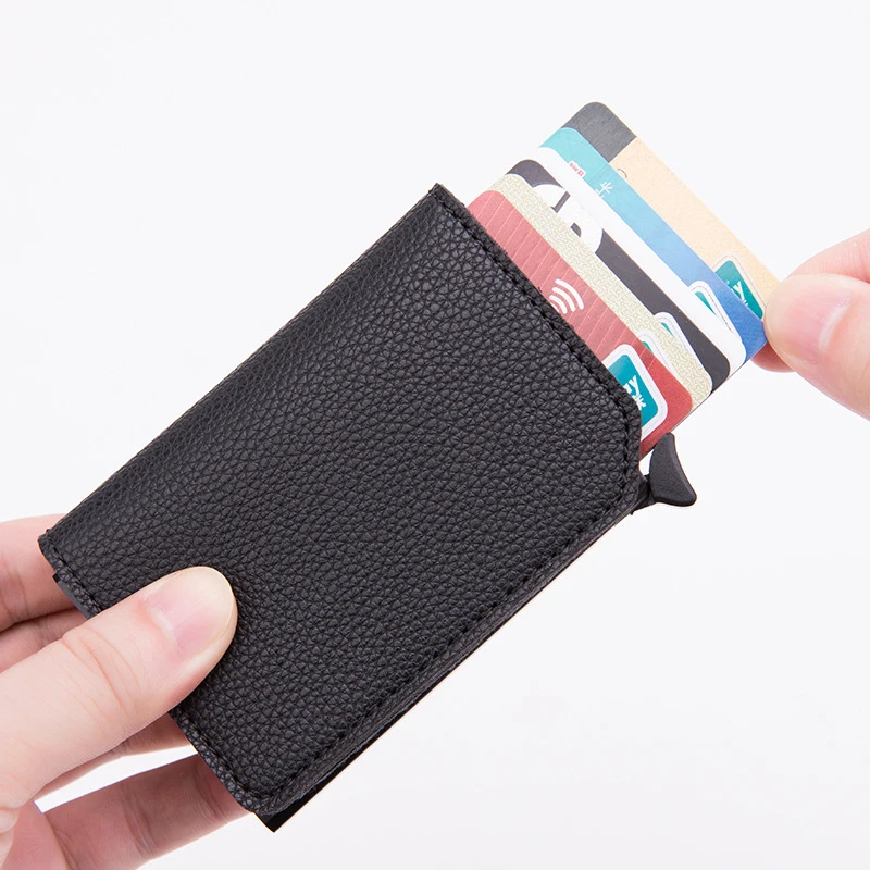 Углеродное волокно Rfid держатель для карт мужские кошельки сумка для денег мужской черный короткий кошелек маленький кожаный тонкий кошелек тонкий мини волшебный кошелек