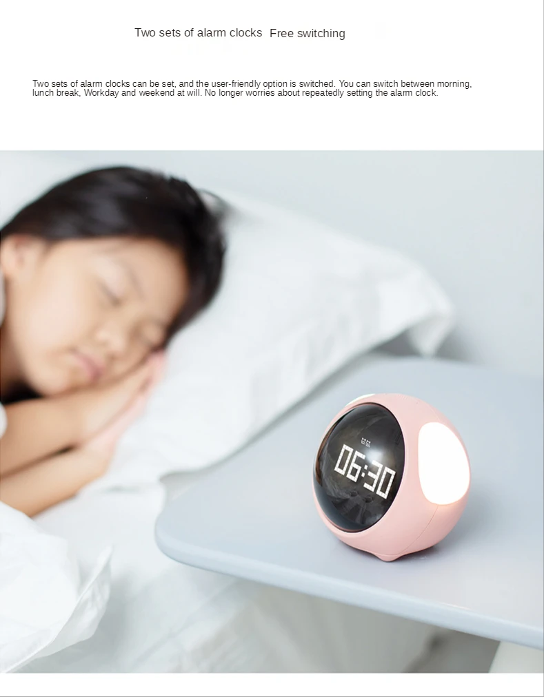 LED Pixel Alarm Clock | Intelligent Luminous Snooze Clock | Dream Tech