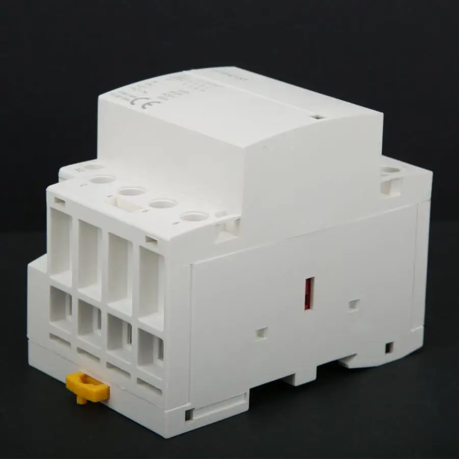 4P контактор переменного тока 63A 220V 50Hz Мини AC контактор для дома 4NO 2NO 2NC c креплением на рейке DIN бытовой
