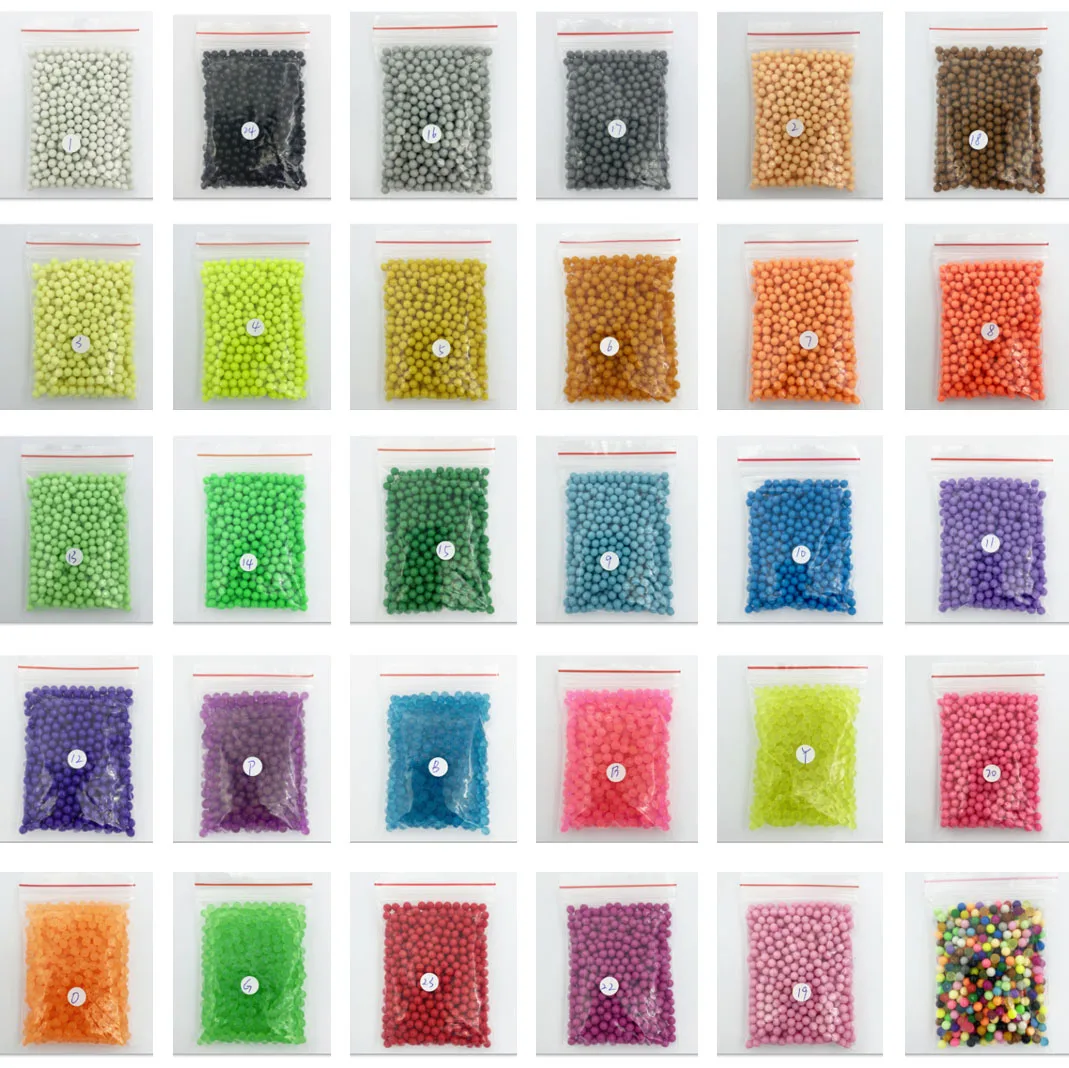 

500Pcs Plastic bag packag 5mm perlen Water Beads Spray aqua Magic beads Educational Puzzles pegboard for Children Toy