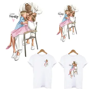

Super Family Thermal Strips Sticker On Clothes Heat-sensitive Patches Iron-on Transfers For Clothing T-shirt jacket Accessory