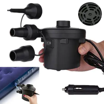 

Mini Portable Electric Air Pump Air Mattress Boat Car Auto Home Use Air Inflatable Pump For Car Camping Inflator