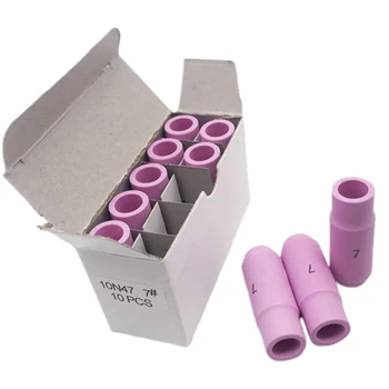 

10Pcs Protective Covers Ceramic Argon Arc Simple Professional Welding Cover for Welding Torch WP-18 WP-17 WP-26