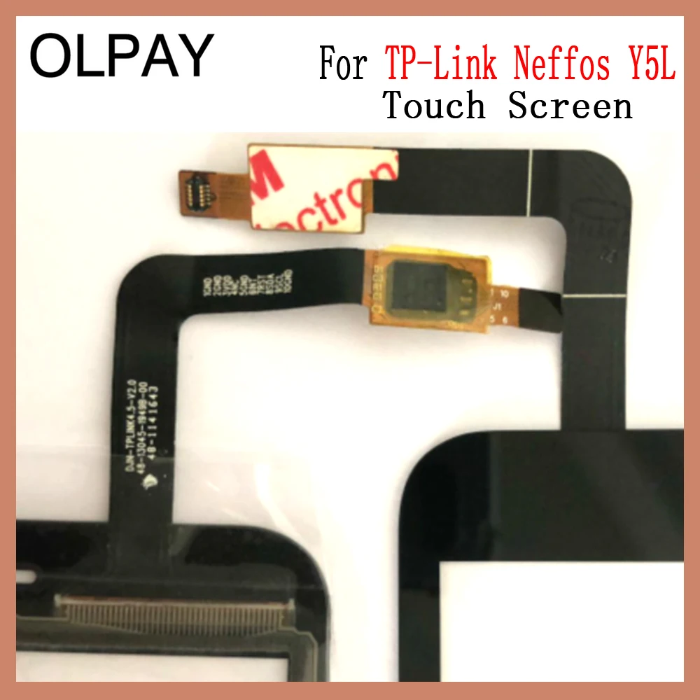 OLPAY 4,5 дюймов сенсорный экран для мобильного телефона для TP-Link Neffos Y5L сенсорный экран дигитайзер Переднее стекло сенсор Бесплатный клей+ салфетки