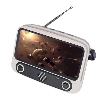 

Bluetooth Speaker Phone Holder Multifunctional Speaker Holder 2 In 1 Mini Bluetooth 5.0 Speaker TV Design Mobile Phone Holder