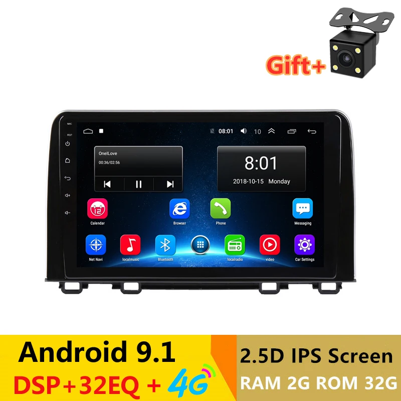 9 &quot2.5D IPS экран Android 1 автомобильный DVD GPS для HONDA CRV 2017 2019 аудио автомобильное радио