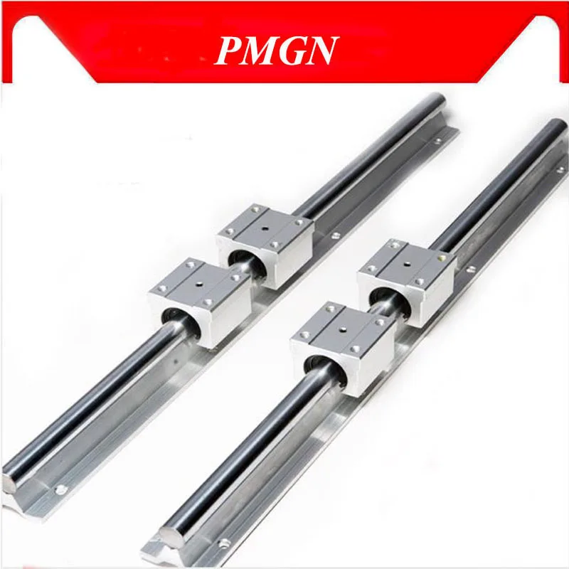 2 pcs SBR20 1000mm linear bearing supported rails+4 SBR20UU blocks sbr20 length for CNC parts | Обустройство дома