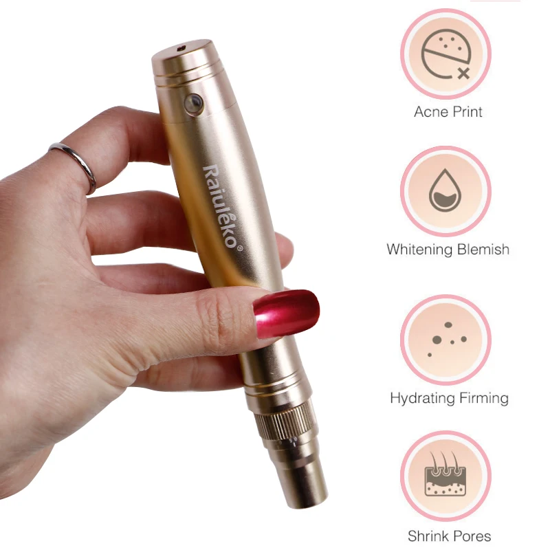 Дерма ручка завальцовки MYM микроиглы Ручка микро винтовой порт иглы картридж BB