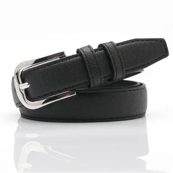 

New PU Belts 106cm*2.4cm Waistband Women Solid Color Belt Female Fashion Women's Belt Lady Metal Buckle Dress Belts for Women