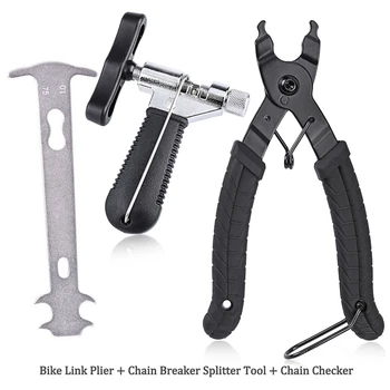 

2020 New 3Pcs Bicycle Chain Disassembly Quick Release Cutter Anti-breaking Thimble Hard Design Tools Hand-held Repair Equipment