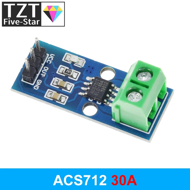 TZT 1/3PCS 5A 20A 30A Hall Strom Sensor Modul ACS712 modul für Arduino ACS712TELC- 5A/20A/30A – Detail 17